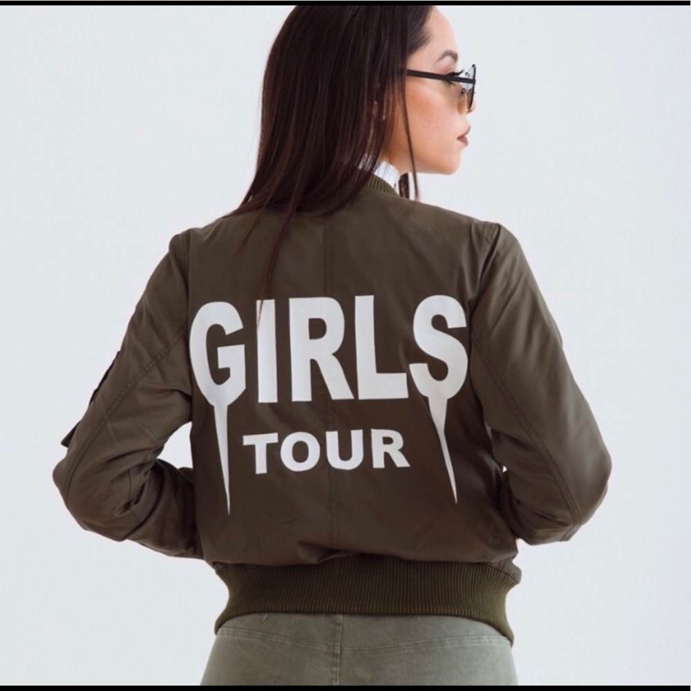 Sorella Boutique Girls Tour Bomber Jacket Size M